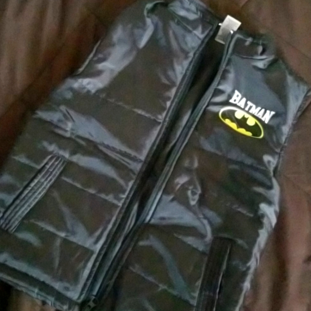Kids Batman Zip Up Vest Brand New